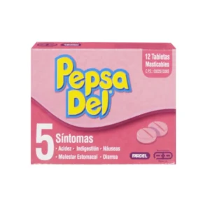 PEPSADEL 12 TAB MASTICABLES (TABLETAS)