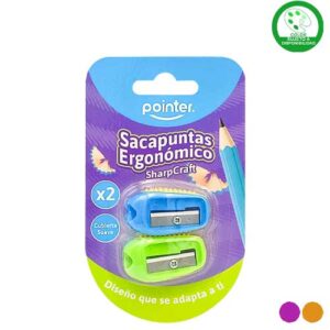 SACAPUNTAS ERGONOMICOS X 2 UNID (POINTER)
