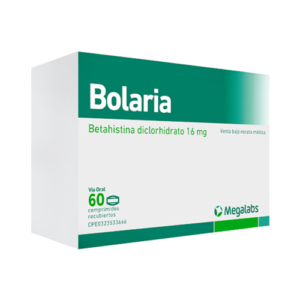 BOLARIA 16MG X 60 TAB (BETAHISTINA)(MEGALABS)