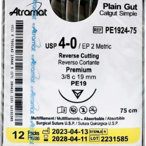 SUTURA ATRAMAT 4-0 (MONOFILAMENTO) REF PE1974 CURVA CORTANTE