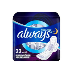 TOALLAS ALWAYS NOCHE SEDA-SEC X 22 UND (POLAR)(MISCELANEOS)
