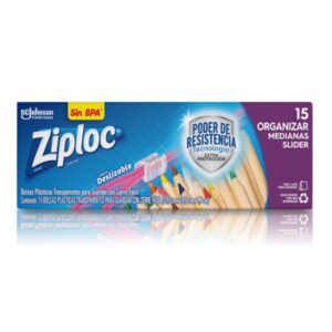 ZIPLOC BOLSA CON CIERRE DESLIZABLE X15 SC JOHNSON