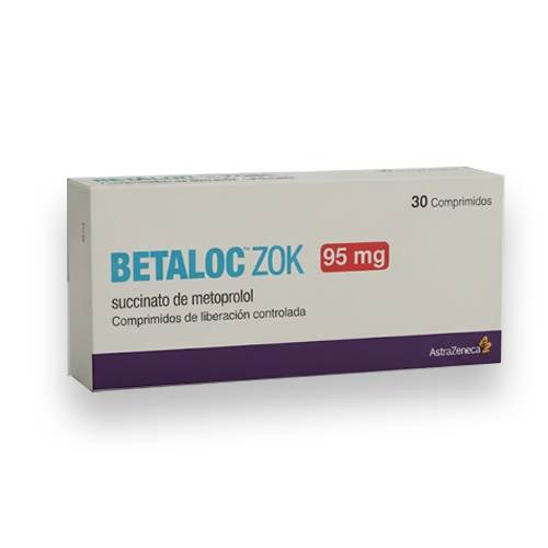 BETALOC ZOK 95MG X 30 COMP (METOPROLOL)(ASTRAZENECA)