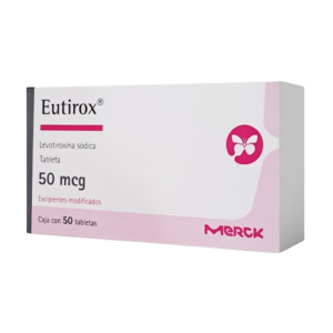 EUTIROX / EUTHYROX 50MCG X 50 TAB (LEVOTIROXINA ) (MERCK) (TABLETAS)