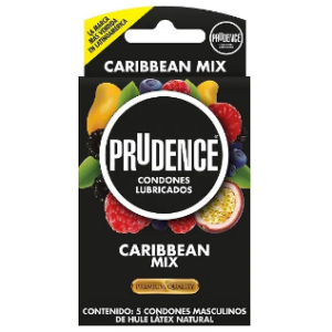 PRESERVATIVOS PRUDENCE CARIBBEAN MIX X 5 UNI