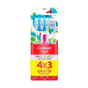 KIT DE CEPILLOS COLGATE PRO CUIDADO SUEVE X 4 UND