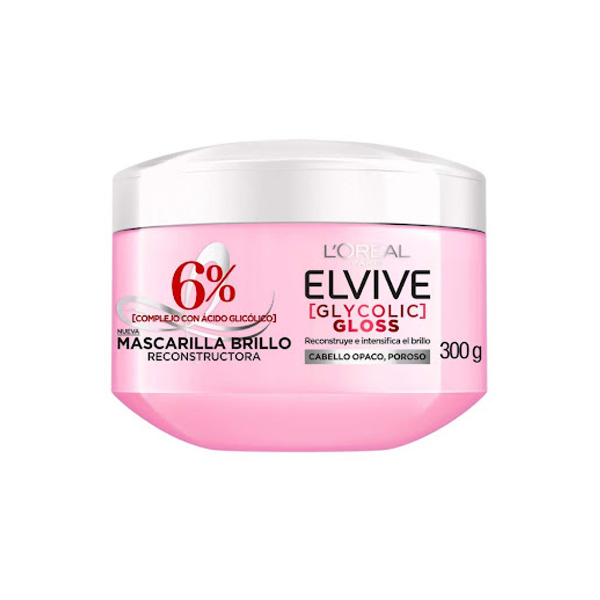 MASCARILLA CAPILAR ELVIVE (GLYCOLIC GLOSS) 300ML (LOREAL)