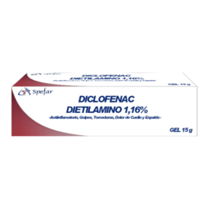 DICLOFENAC DIETILAMINO 1.16% GEL 15G (SPEFAR)(CREMAS)
