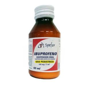 IBUPROFENO 100 MG/5ML SUP PED 60ML(IBUPROFENO)(SPEFAR)