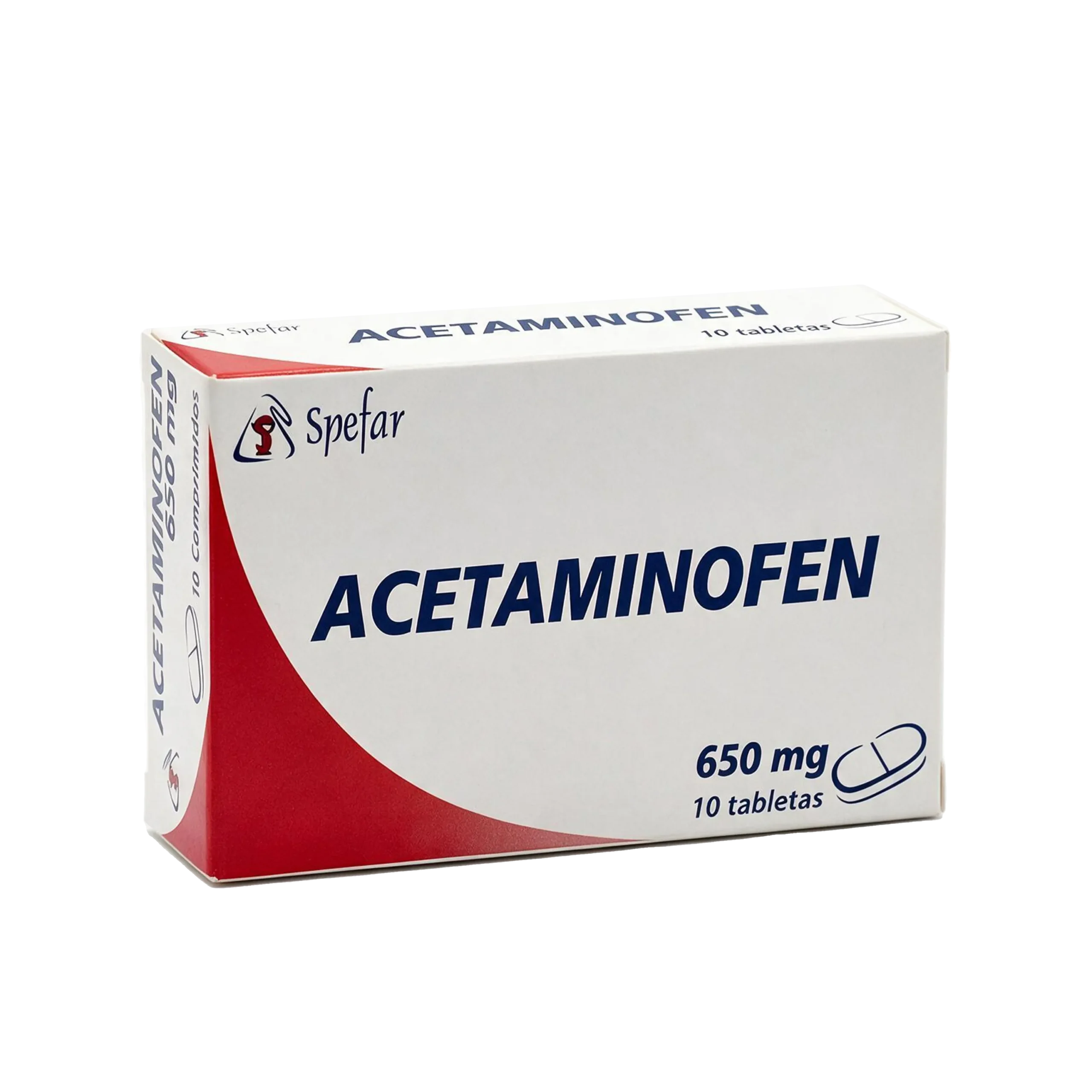 ACETAMINOFEN 650MG X 10 TAB (SPEFAR)(TABLETAS)