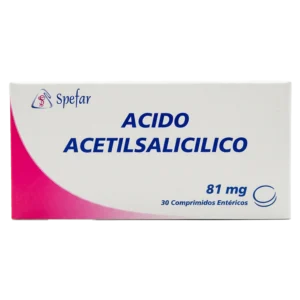 ACIDO ACETILSALICILICO 81MG X 30 TAB (SPEFAR)(TABLETAS)