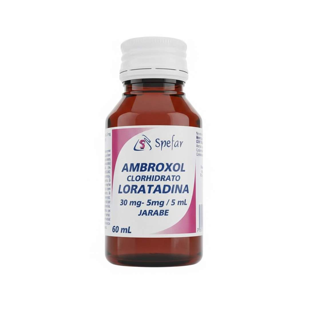 AMBROXOL + LORATADINA 30MG/5MG – 5ML  60ML (SPEFAR)(JARABE)