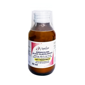 AMOXICILINA+AC CLAVULANICO 250MG/62,5MG SUSP X 60ML (SPEFAR)(JARABES)