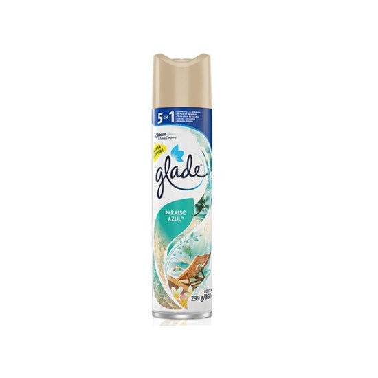 GLADE AEROSOL 5 EN 1 PARAISO AZUL 360ML