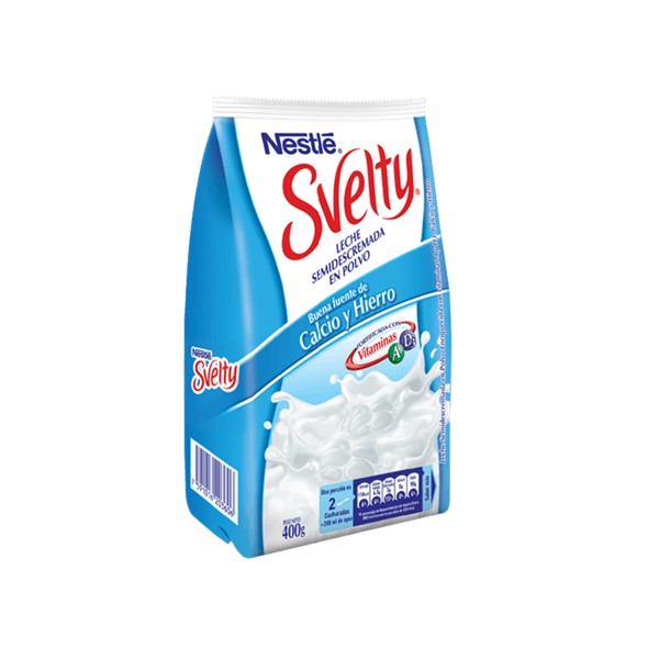 LECHE SEMI DESCREMADA SVELTY 400G