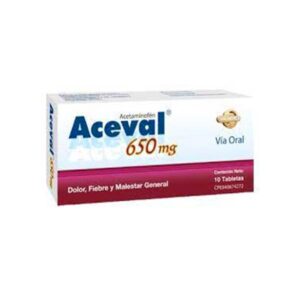 ACEVAL 650MG X 10 TAB (ACETAMINOFEN)(VALMORCA)(TABLETAS)
