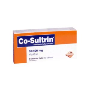 CO-SULTRIN 80-400MG X 20 TAB (TRIMETOPRIM SULFAMETOXAZOL)(TABLETAS)(VALMORCA)