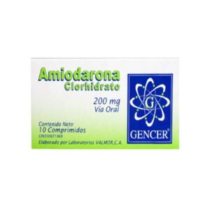 AMIODARONA HCL 200MG X 10 COMP (GENCER)(TABLETAS)