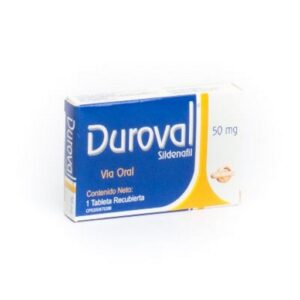 DUROVAL 50MG X 1 TAB (SILDENAFIL)(VALMORCA)(TABLETAS)