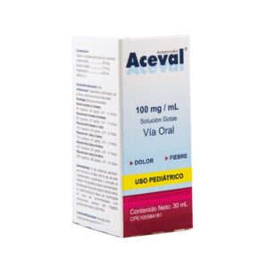 ACEVAL 100MG/ML X 30 ML (ACETAMINOFEN)(GOTAS)(VALMORCA)