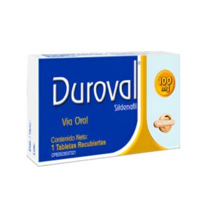 DUROVAL 100MG X 1 TAB (SILDENAFIL)(VALMORCA)(TABLETAS)