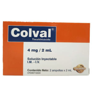 COLVAL 4MG/2ML X 2 AMP (TIOCOLCHICOSIDO) (VALMORCA)