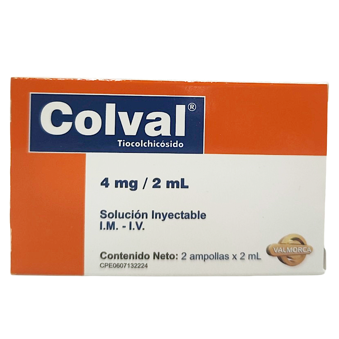 COLVAL 4MG/2ML X 2 AMP (TIOCOLCHICOSIDO) (VALMORCA)