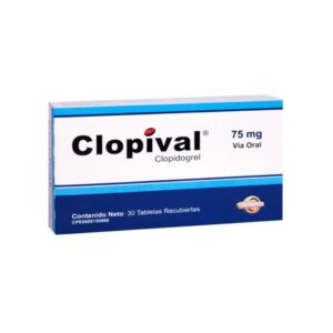 CLOPIVAL 75MG X 30 TAB (CLOPIDOGREL)(VALMORCA)(TABLETAS)