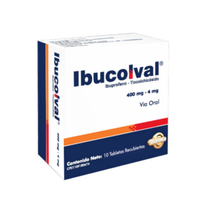 IBUCOLVAL 400MG-4MG X 10 TAB (IBUPROFENO-TIOCOLCHICOSIDO)(VALMORCA)(TABLETAS)