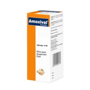 AMOXIVAL 750MG/5ML SUSP X 70ML (AMOXICILINA) (VALMORCA) (JARABES)