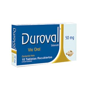 DUROVAL 50MG X 10 TAB (SILDENAFIL)(VALMORCA)(TABLETAS)