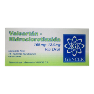 VALSARTAN 160MG + HIDROCLOROTIAZIDA 12.5MG X 14 TAB (GENCER)