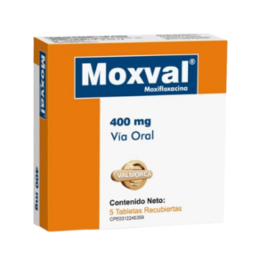 MOXVAL 400MG X 5 TAB (MOXIFLOXACINA)(VALMORCA)