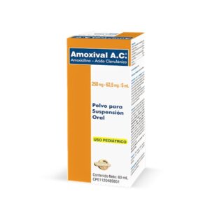 AMOXIVAL AC 250MG – 62,5MG/5ML SUSP 60ML (AMOXIC/AC CLAV) (JARABES) VALMORCA