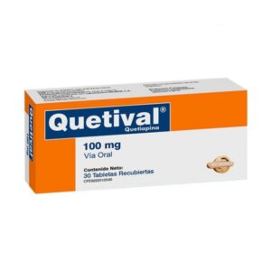 QUETIVAL 100MG X 30 TAB (QUETIAPINA)(VALMORCA)(TABLETAS)