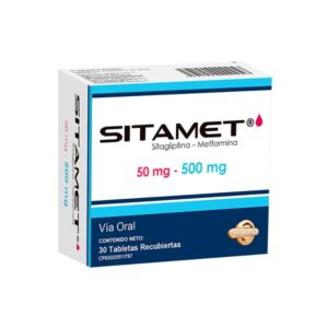 SITAMET 50MG/500MG X 30 TAB (METFORMINA-SITAGLIPTINA)(VALMORCA)