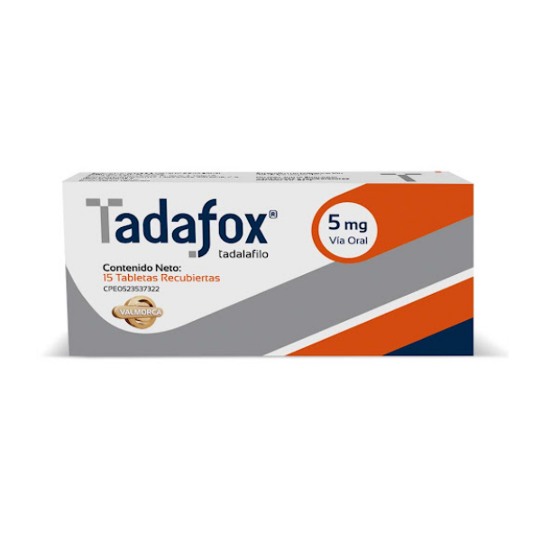 TADAFOX 5MG X 15 TAB (TADALAFILO)(VALMORCA)(TABLETAS)
