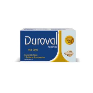 DUROVAL 100MG X 2 TAB (SILDENAFIL)(VALMORCA)(TABLETAS)