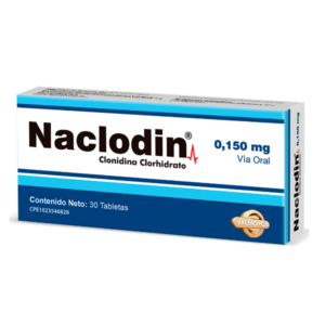 NACLODIN 0.150MG X 30 TAB (CLONIDINA) (VALMORCA)(TABLETAS)