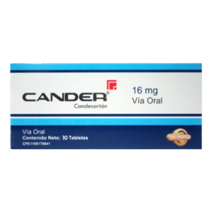 CANDER 16MG X 10 TAB (CANDESARTAN) (VALMORCA) (TABLETAS)