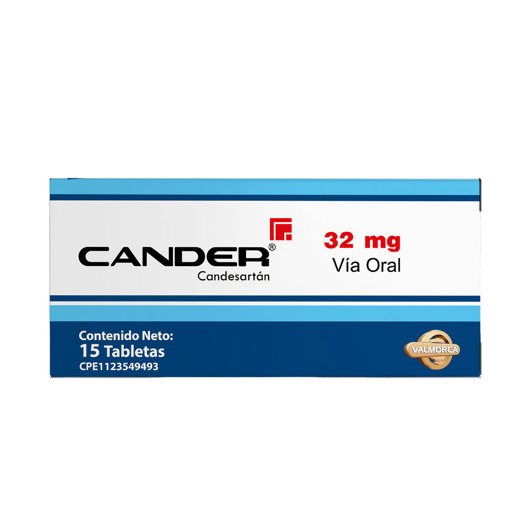 CANDER 32 MG X 15 TAB (CANDESARTAN)(VALMORCA)(TABLETAS)