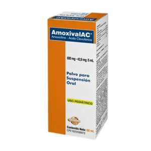 AMOXIVAL AC 600MG – 42.9MG SUSP PED 60ML (AMOXICILINA CLAVULANICO)(VALMORCA)
