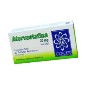 ATORVASTATINA 20MG X 20 TAB (GENCER)(TABLETAS)