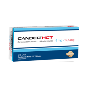 CANDER HCT 8MG/12,5MG X 30 TAB (CANDESARTAN+HCT)(VALMORCA)(TABLETAS)
