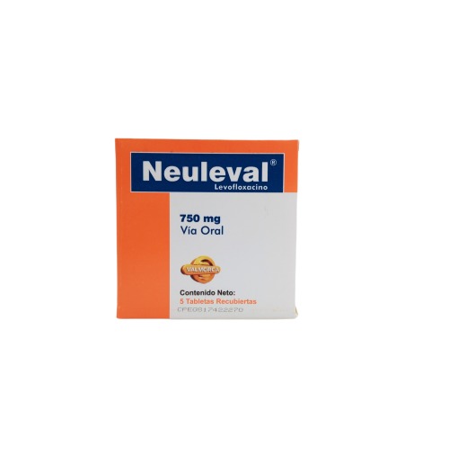 NEULEVAL 750G X 5 TAB (LEVOFLOXACINA)(VALMORCA)