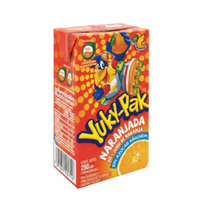 YUKY-PAK NARANJA S/AZUCAR 250ML