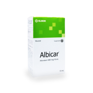 ALBICAR 400MG/10ML SUSP X 10ML (ALBENDAZOL) (JARABES) (ELMOR)