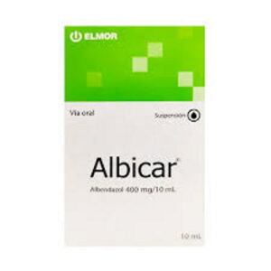 ALBICAR 400MG/10ML SUSP X 10ML (ALBENDAZOL) (JARABES) (ELMOR)
