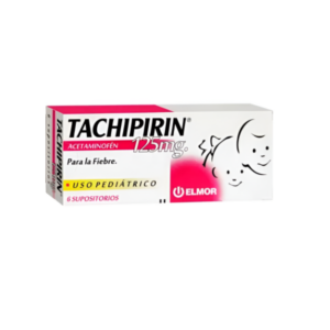TACHIPIRIN 125MG X 6 SUPOSITORIOS PEDIATRICO (ACETAMINOFEN)