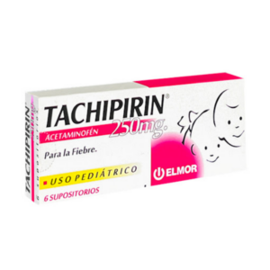 TACHIPIRIN 250MG X 6 SUPOSITORIO PEDIATRICO (ACETAMINOFEN)(ELMOR)